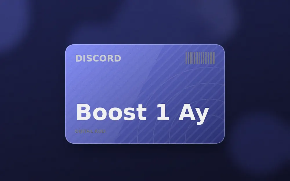 Discord Sunucu Boost 2x 1 Aylık