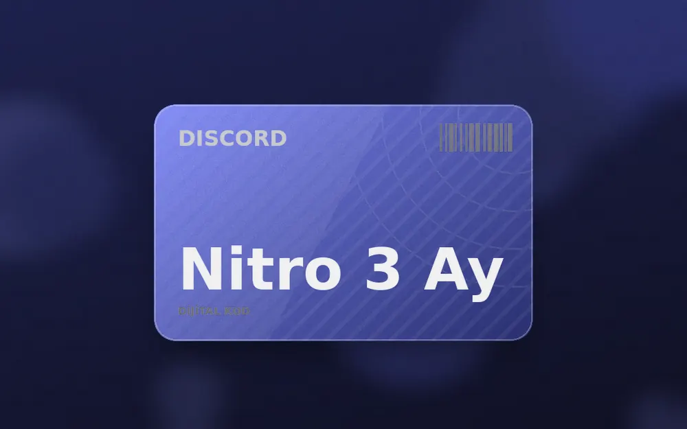 Discord Nitro 3 Aylık Kod